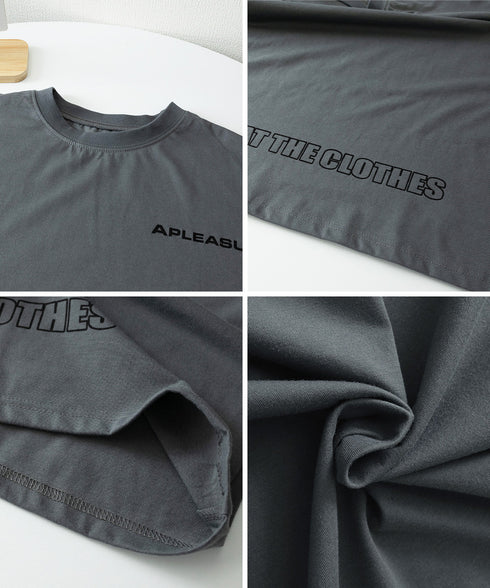 ロゴTシャツ ゆったり プルオーバー夏服 ロングtシャツ オーバーサイズ 英文字ロゴ 半袖Tシャツ 着やせ カットソー ビッグtシャツ大人カジュアル クルーネック 89EKDZ-003